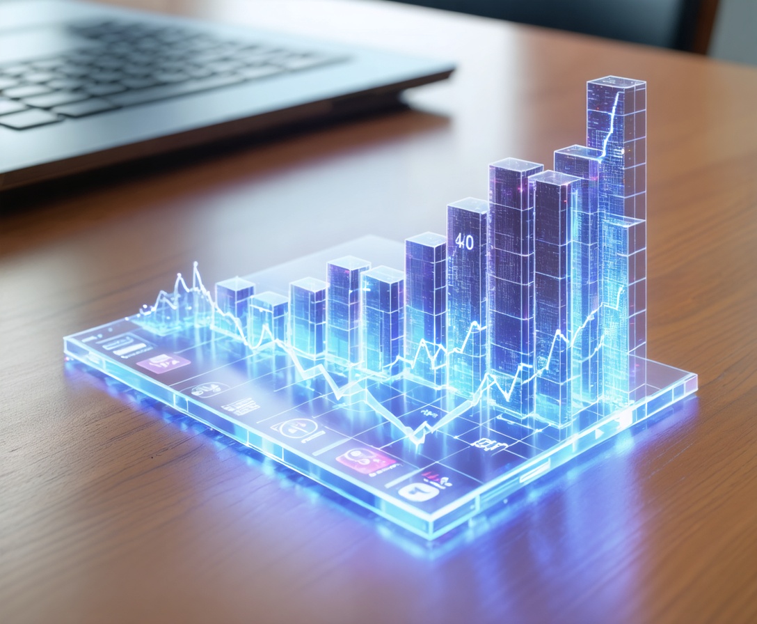 Graf ukazujúci 40-percentný nárast efektivity podniku